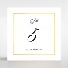 Black Doily Elegance wedding venue table number card