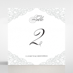 Black Floral Lux reception table number card design