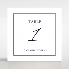 Diamond Drapery reception table number card stationery item