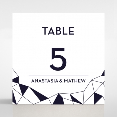 Digital Love table number card stationery item