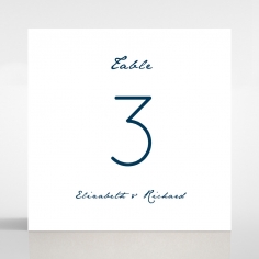Eternal Simplicity table number card stationery