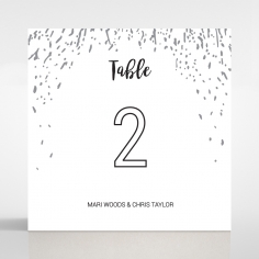 Fire Sparkle wedding venue table number card stationery