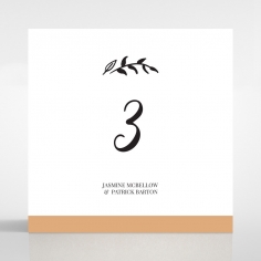 Forever Love Booklet - White wedding venue table number card design