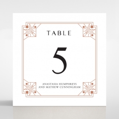 Gatsby Glamour wedding table number card design