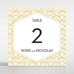 Gatsby Glamour wedding venue table number card