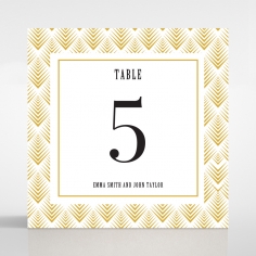 Gradient Glamour table number card