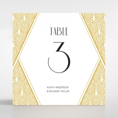 Jeweled Ikat table number card stationery design