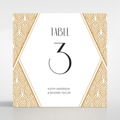 Jeweled Ikat wedding table number card