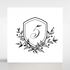 Luxe Paper Elegance table number card stationery design