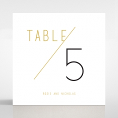 Minimalist Love reception table number card stationery design