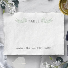 Minimalist Wreath reception table number card stationery