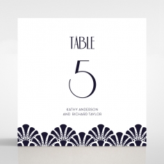 Modern Deco wedding venue table number card stationery item