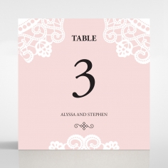 Oriental Charm wedding venue table number card stationery