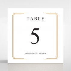 Ornate Luxury wedding venue table number card stationery item