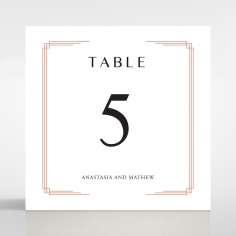 Ornate Luxury table number card design