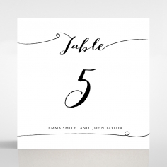 Paper Timeless Simplicity table number card stationery item