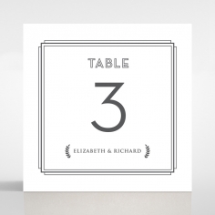 Playful Love table number card design