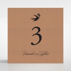 Precious Moments wedding reception table number card stationery item