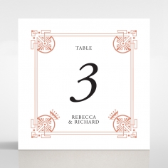 Regal Frame table number card stationery