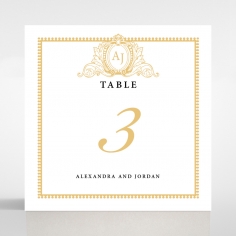 Royal Lace wedding table number card stationery item