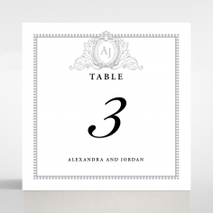 Royal Lace wedding stationery table number card