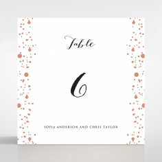 Star Dust table number card stationery item