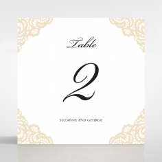 Vintage Prestige reception table number card stationery