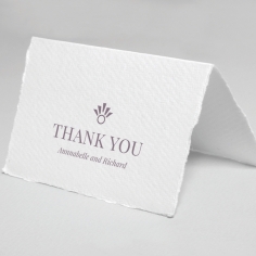 Ace of Spades with Deckled Edges thank you wedding stationery card