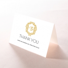 Aristocrat wedding stationery thank you card design