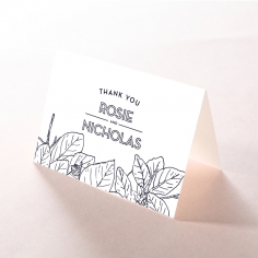 Botanical Canopy thank you stationery card design