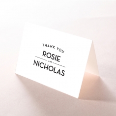 Clear Chic Charm Paper wedding thank you stationery card item