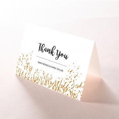 Fire Sparkle wedding thank you stationery card