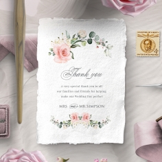 Garden Party thank you wedding stationery card item