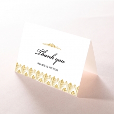 Gradient Glamour wedding thank you card design