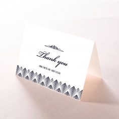 Gradient Glamour wedding thank you stationery card