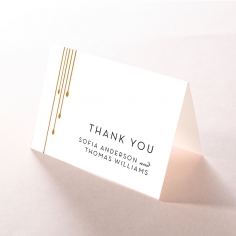 Luxe Intrigue thank you wedding card