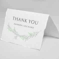 Minimalist Wreath thank you wedding card