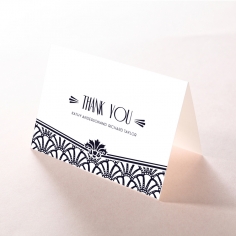 Modern Deco wedding thank you card