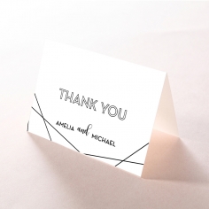 Paper Art Deco thank you wedding stationery card