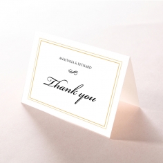 Quilted Letterpress Elegance thank you stationery card item