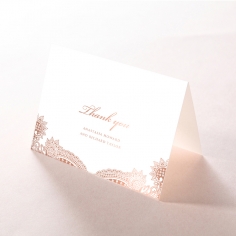 Regal Charm Letterpress with foil thank you card design