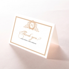 Royal Lace wedding stationery thank you card design