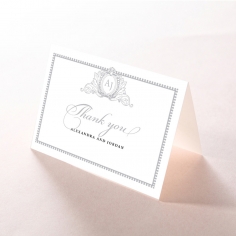 Royal Lace wedding stationery thank you card