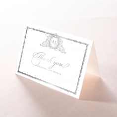 Royal Lace with Foil wedding thank you stationery card item