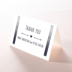 Swept Away thank you wedding stationery card design