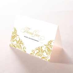 Victorian Extravagance wedding thank you stationery card