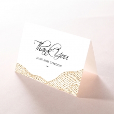 Woven Love Letterpress wedding thank you stationery card