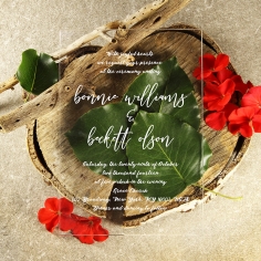 Acrylic Timeless Simplicity Wedding Invite Card Design