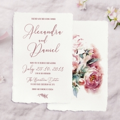 Bouquet of roses Invite Card