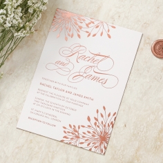 Bursting Bloom Invitation Design